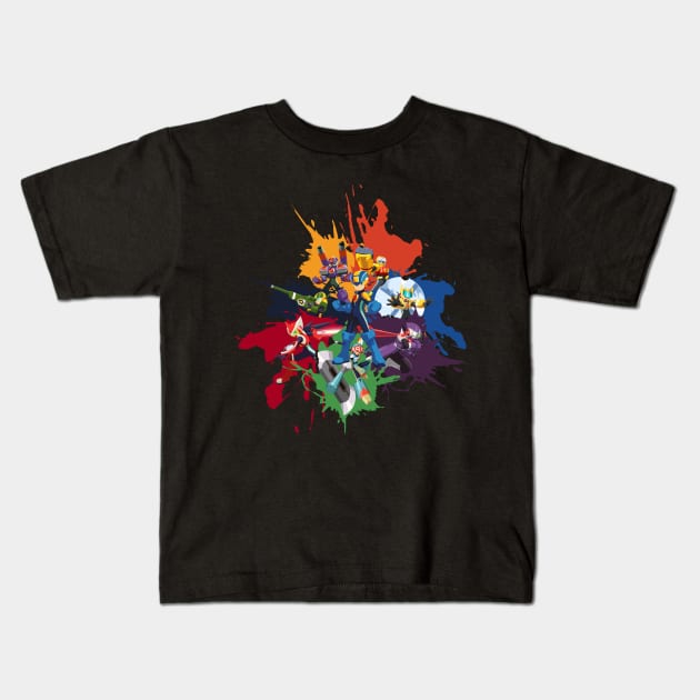 Megaman Souls of a Hero V1 Kids T-Shirt by Jax89man